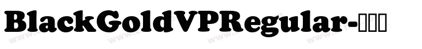 BlackGoldVPRegular字体转换