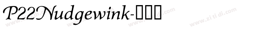 P22Nudgewink字体转换