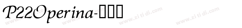 P22Operina字体转换