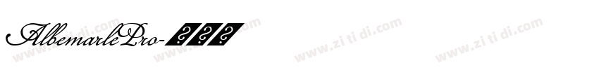 AlbemarlePro字体转换