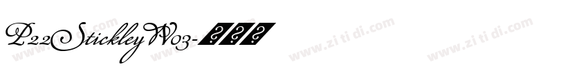 P22StickleyW03字体转换