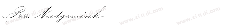 P22Nudgewink字体转换