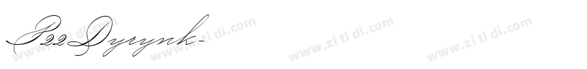 P22Dyrynk字体转换