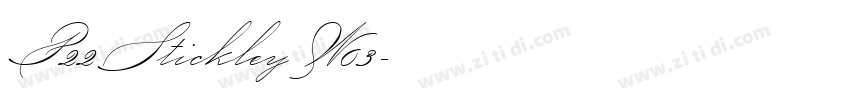 P22StickleyW03字体转换