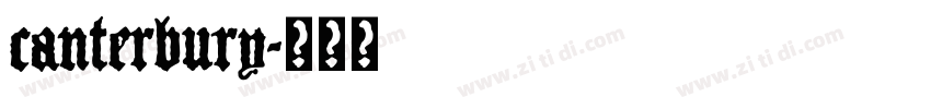 canterbury字体转换