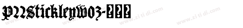 P22StickleyW03字体转换