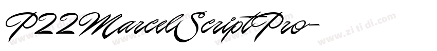 P22MarcelScriptPro字体转换