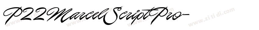 P22MarcelScriptPro字体转换