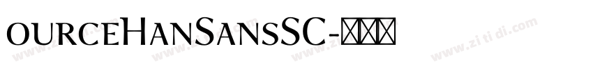 ourceHanSansSC字体转换