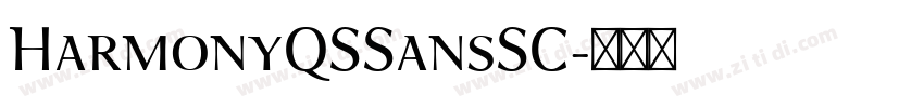 HarmonyQSSansSC字体转换