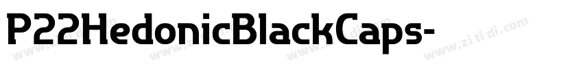P22HedonicBlackCaps字体转换
