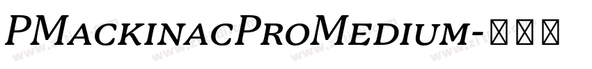 PMackinacProMedium字体转换 PMackinacProMedium字体转换