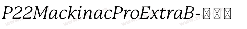 P22MackinacProExtraB字体转换