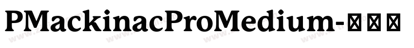 PMackinacProMedium字体转换 PMackinacProMedium字体转换