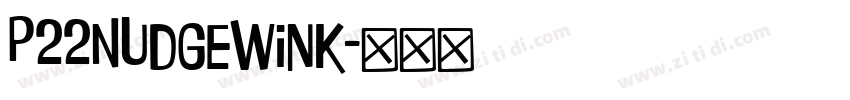 P22Nudgewink字体转换
