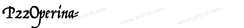 P22Operina字体转换