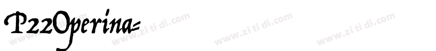 P22Operina字体转换
