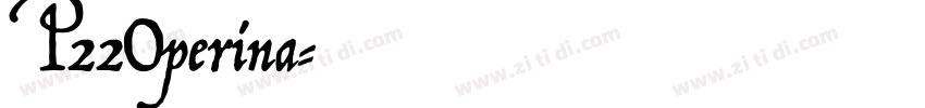 P22Operina字体转换