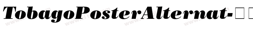 TobagoPosterAlternat字体转换