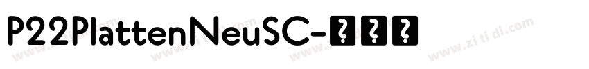 P22PlattenNeuSC字体转换 P22PlattenNeuSC字体转换