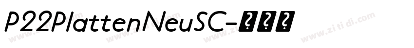 P22PlattenNeuSC字体转换 P22PlattenNeuSC字体转换