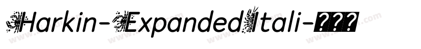 Harkin-ExpandedItali字体转换