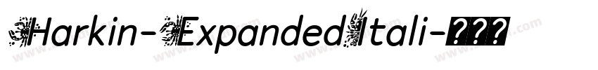 Harkin-ExpandedItali字体转换