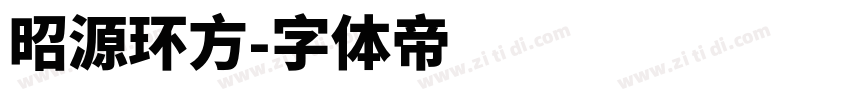 昭源环方字体转换