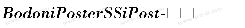 BodoniPosterSSiPost字体转换