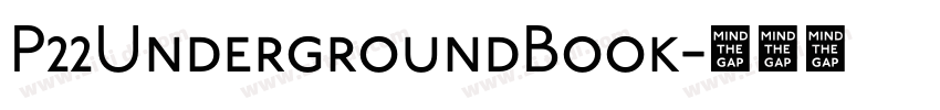 P22UndergroundBook字体转换 P22UndergroundBook字体转换