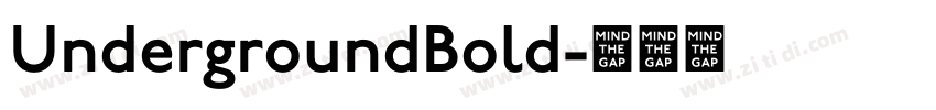 UndergroundBold字体转换
