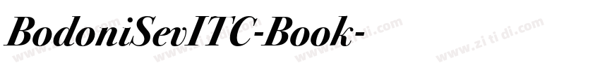 BodoniSevITC-Book字体转换