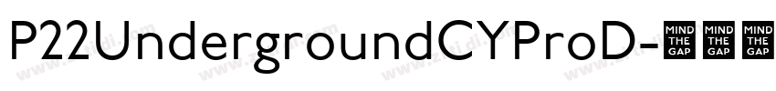 P22UndergroundCYProD字体转换
