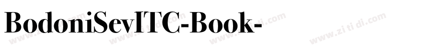 BodoniSevITC-Book字体转换