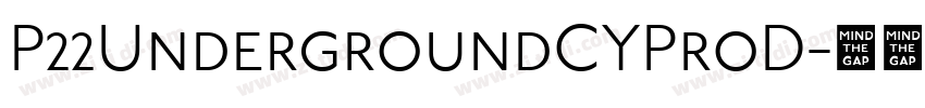 P22UndergroundCYProD字体转换