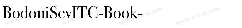 BodoniSevITC-Book字体转换