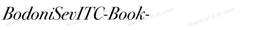 BodoniSevITC-Book字体转换