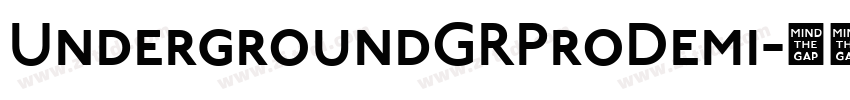 UndergroundGRProDemi字体转换