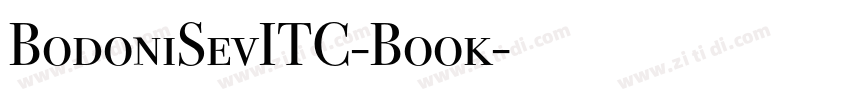 BodoniSevITC-Book字体转换