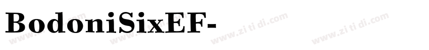 BodoniSixEF字体转换