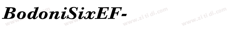 BodoniSixEF字体转换