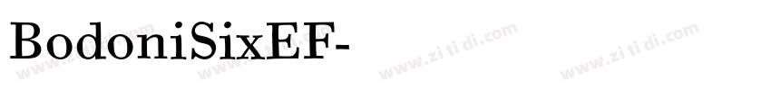 BodoniSixEF字体转换
