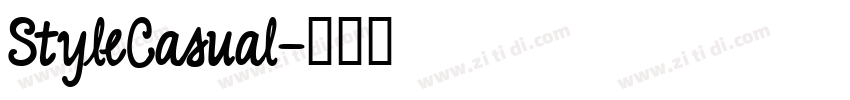 StyleCasual字体转换