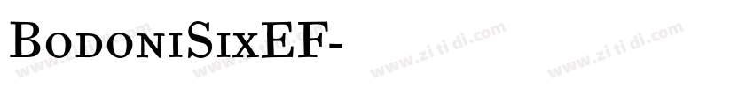 BodoniSixEF字体转换