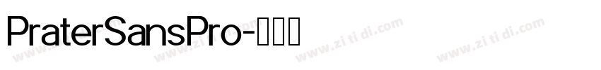 PraterSansPro字体转换