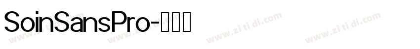 SoinSansPro字体转换