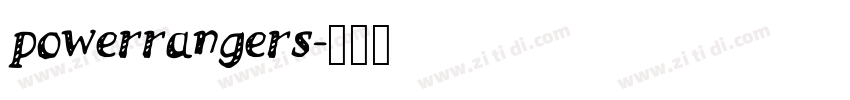 powerrangers字体转换