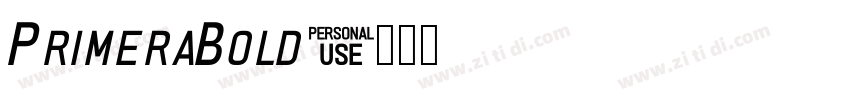 PrimeraBold字体转换