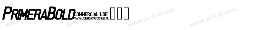 PrimeraBold字体转换