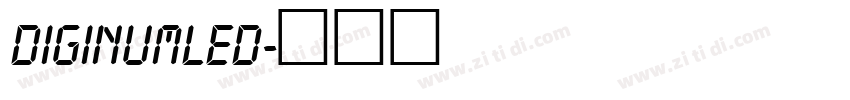 DigiNumLED字体转换